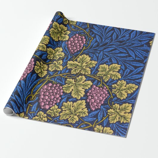 William Morris Grapevine (Wine Vines) Patroon Cadeaupapier (Uitgerold)