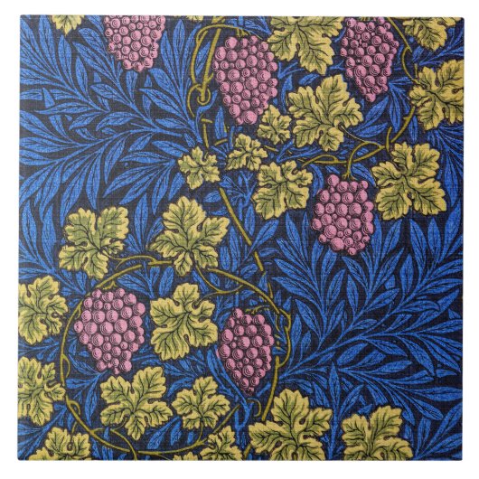 William Morris Grapevine (Wine Vines) Patroon Tegeltje (Voorkant)