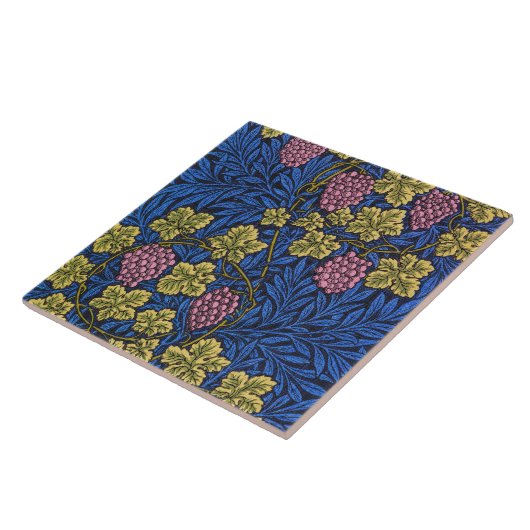 William Morris Grapevine (Wine Vines) Patroon Tegeltje (Zijkant)