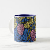 William Morris Grapevine (Wine Vines) Patroon Tweekleurige Koffiemok (Voorkant links)