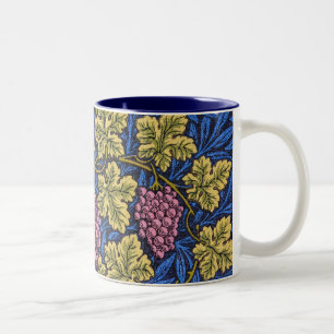 William Morris Grapevine (Wine Vines) Patroon Tweekleurige Koffiemok