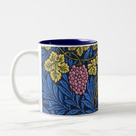 William Morris Grapevine (Wine Vines) Patroon Tweekleurige Koffiemok (Links)
