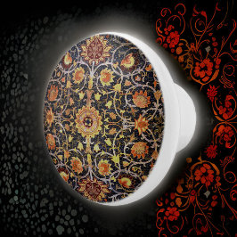 William * Morris Gray Floral Holland Park Keramische Knop