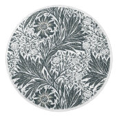 William * Morris Gray Floral Keramische Knop (Voorkant)