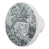 William * Morris Gray Floral Keramische Knop (Rechts)