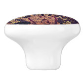 William * Morris Gray Floral Lodden Keramische Knop (Zijkant)