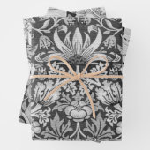 William Morris, Gray Monotone Inpakpapier Vel (In situ)