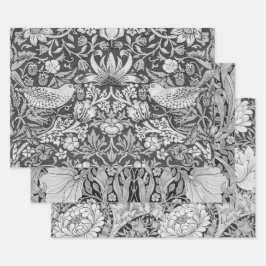 William Morris, Gray Monotone Inpakpapier Vel