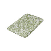 William Morris Green Floral Botanical Pattern Badmat (Gekanteld)