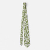 William Morris Green Floral Botanical Pattern Stropdas (Achterkant)