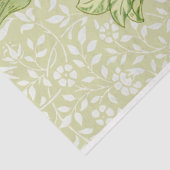 William Morris Green Garden Tulip Tissuepapier (Detail)