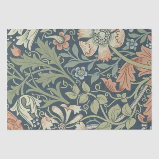 William Morris Green Leicester  Art Nouveau Tissuepapier (Voorkant)