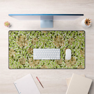 William Morris Green Lonicera Bloemige Behang Bureaumat