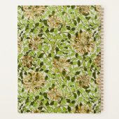 William Morris Green Lonicera Bloemige Behang Planner (Achterkant)