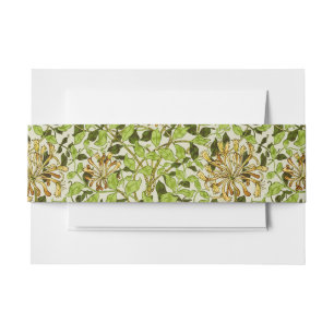 William Morris Green Lonicera Bloemige Behang Uitnodigingen Wikkel