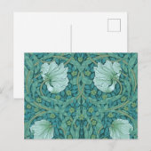 William Morris - Green Pimpernel Pattern Briefkaart (Voorkant / Achterkant)