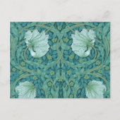 William Morris - Green Pimpernel Pattern Briefkaart (Voorkant)