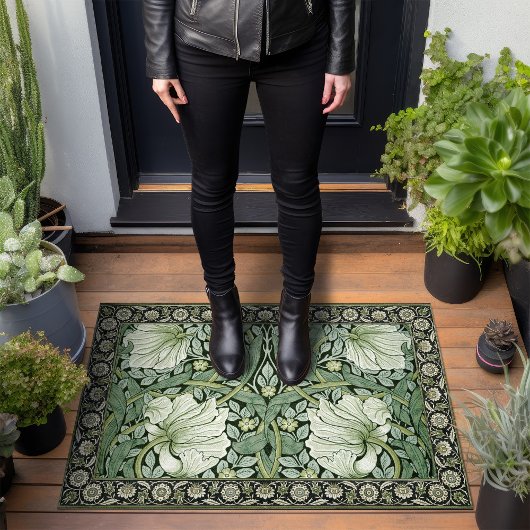 William Morris Green Pimpernel Pattern Deurmat