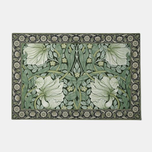 William Morris Green Pimpernel Pattern Deurmat (Voorkant)