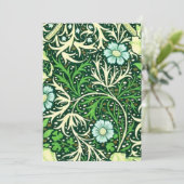William Morris - Green Seaweed Pattern Kaart (Staand voorkant)
