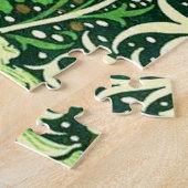 William Morris - Green Seaweed Pattern Legpuzzel (Zijkant)