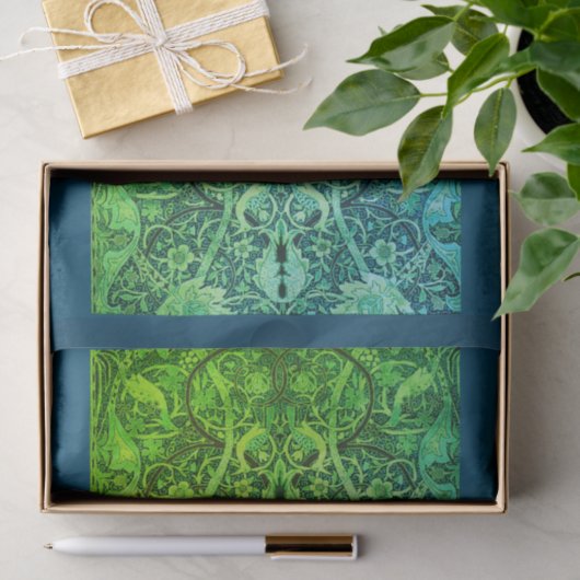 William Morris GREEN Tissue Paper Tissuepapier (Geschenk)