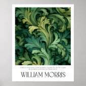 William Morris  Green verlaat de botanische tuin Poster (Voorkant)