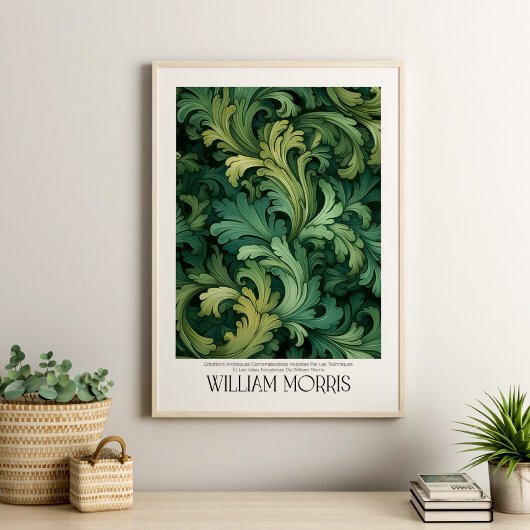 William Morris  Green verlaat de botanische tuin Poster
