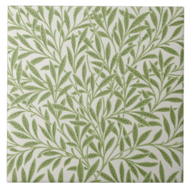  William Morris Green Willow Leaves Pattern Tegeltje