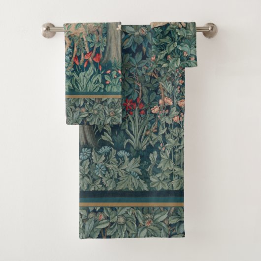 William Morris Greenery Bath Towel Set Bad Handdoek (Insitu)