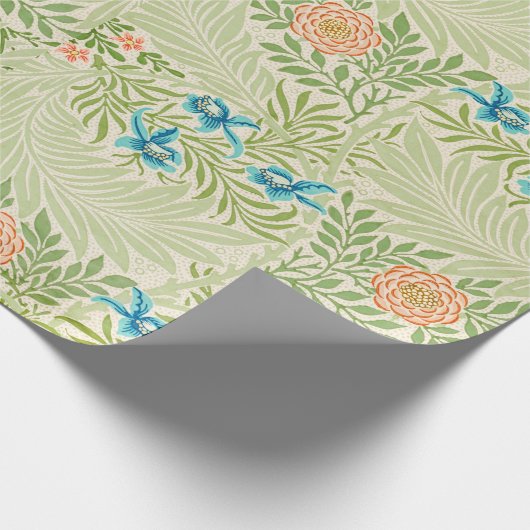 william morris greenery floral cadeaupapier (Hoek)