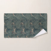  William Morris Greenery Forest Animals Bad Handdoek (Handdoek)