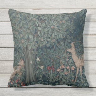 William Morris Greenery Forest Animals Buitenkussen