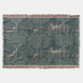  William Morris Greenery Forest Animals Deken (Voorkant)