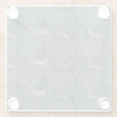  William Morris Greenery Forest Animals Glazen Onderzetter (Achterkant)