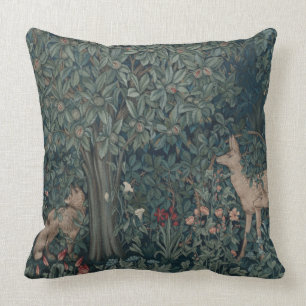 William Morris Greenery Forest Animals Kussen