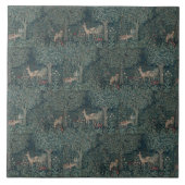  William Morris Greenery Forest Animals Tegeltje (Voorkant)