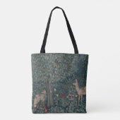  William Morris Greenery Forest Animals Tote Bag (Achterkant)