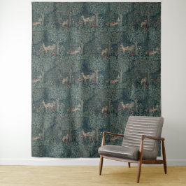 William Morris Greenery Forest Animals Wandkleed