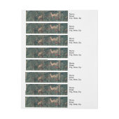 William Morris Greenery Fox Wildlife Adreslabel Wikkel (Vel)