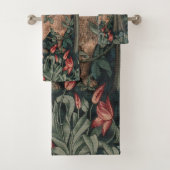 William Morris Greenery Fox Wildlife Bad Handdoek (Insitu)