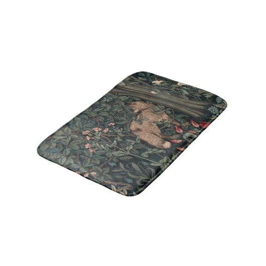 William Morris Greenery Fox Wildlife Badmat (Gekanteld)