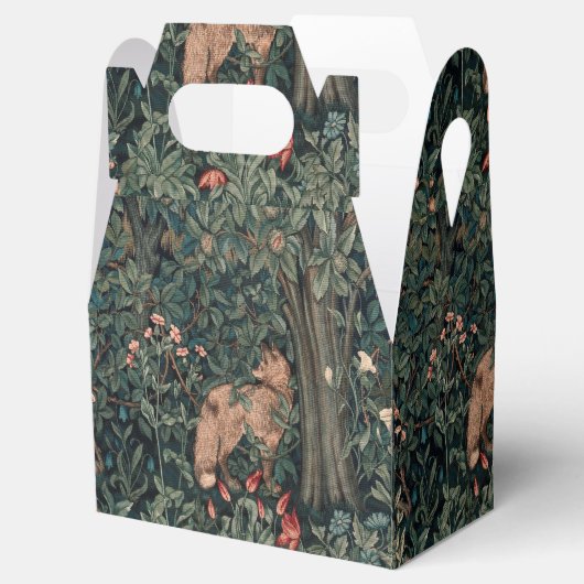 William Morris Greenery Fox Wildlife Bedankdoosjes (Geopend)