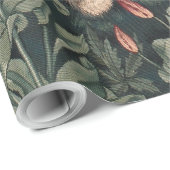William Morris Greenery Fox Wildlife Cadeaupapier (Rol Hoek)
