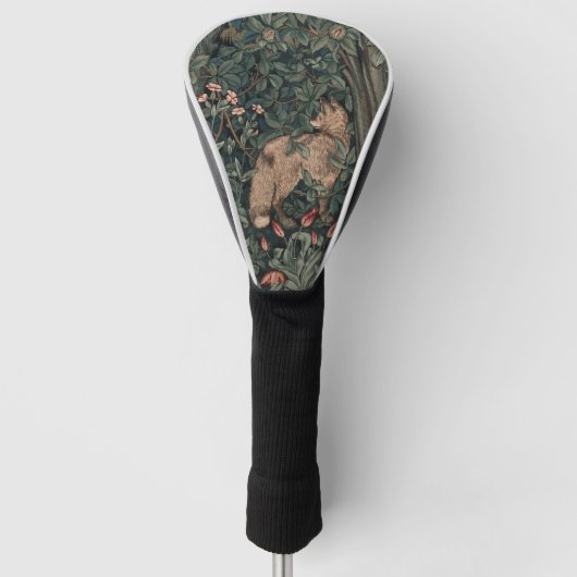 William Morris Greenery Fox Wildlife Golfheadcover (Voorkant)