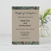 William Morris Greenery Fox Wildlife Kaart (Staand voorkant)