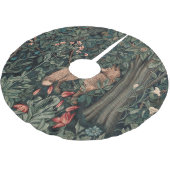 William Morris Greenery Fox Wildlife Kerstboom Rok (Gekanteld)