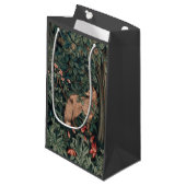 William Morris Greenery Fox Wildlife Klein Cadeauzakje (Voorkant Gekanteld)
