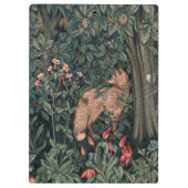 William Morris Greenery Fox Wildlife Klembord (Achterkant)