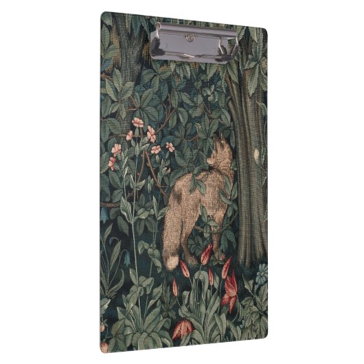 William Morris Greenery Fox Wildlife Klembord (Rechts)
